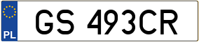 Trailer License Plate